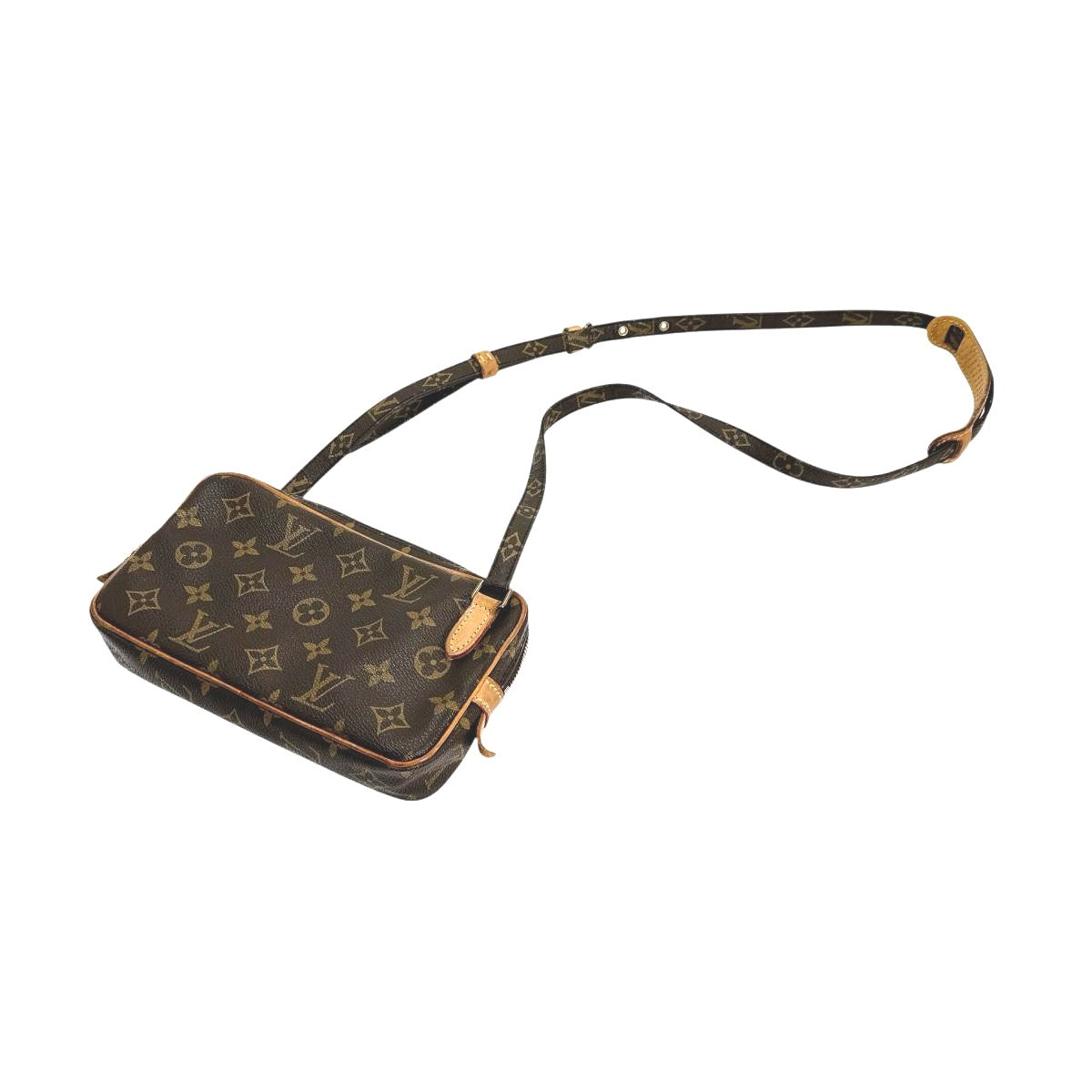 Louis Vuitton M51828 Marley Bandouliere Monogram Canvas Brown Shoulder Bag 0