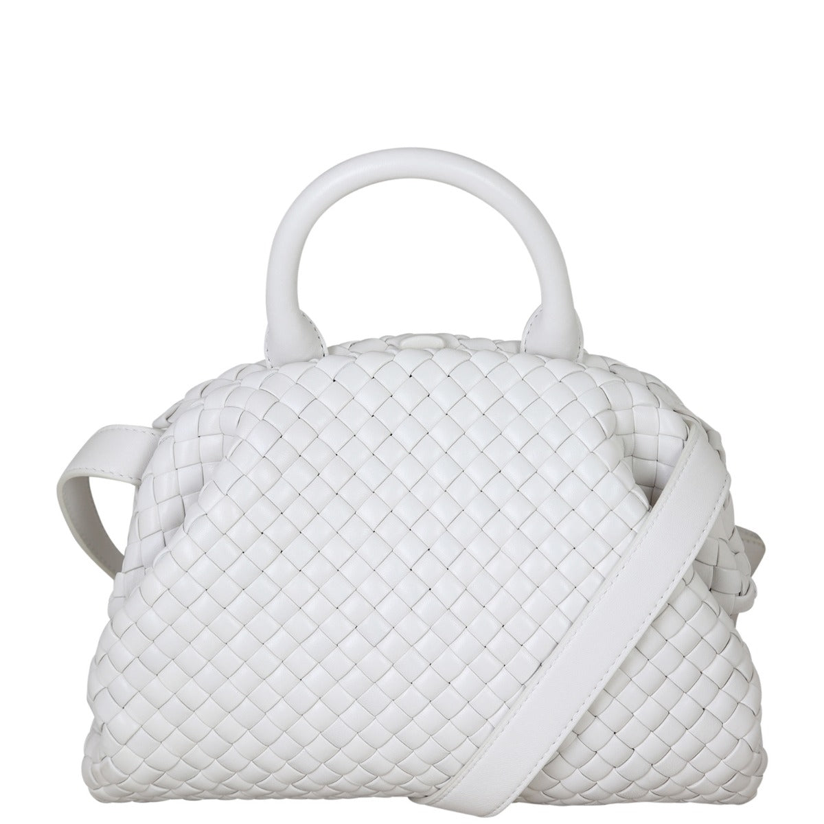 Bottega Veneta The Handle Intrecciato Shoulder Bag Small