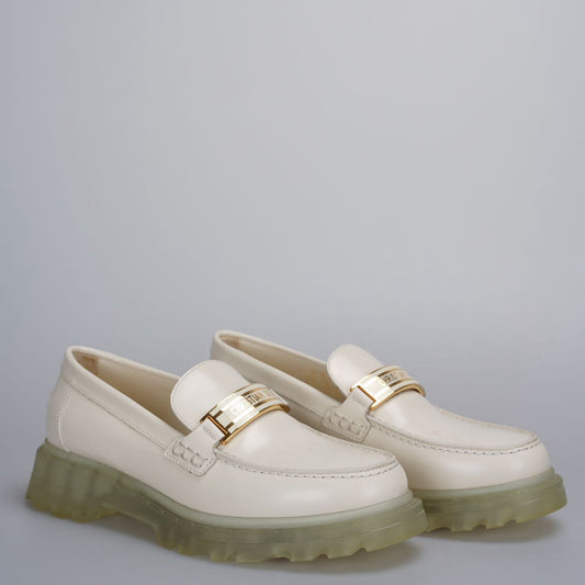 Dior Shoe Christian Loafers 36.5 White Shoes