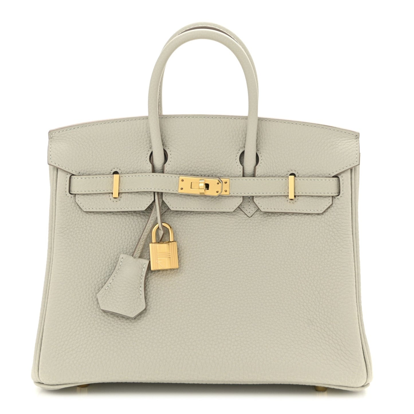 Hermes Togo Birkin Gris Pale Handbag Travel Bag