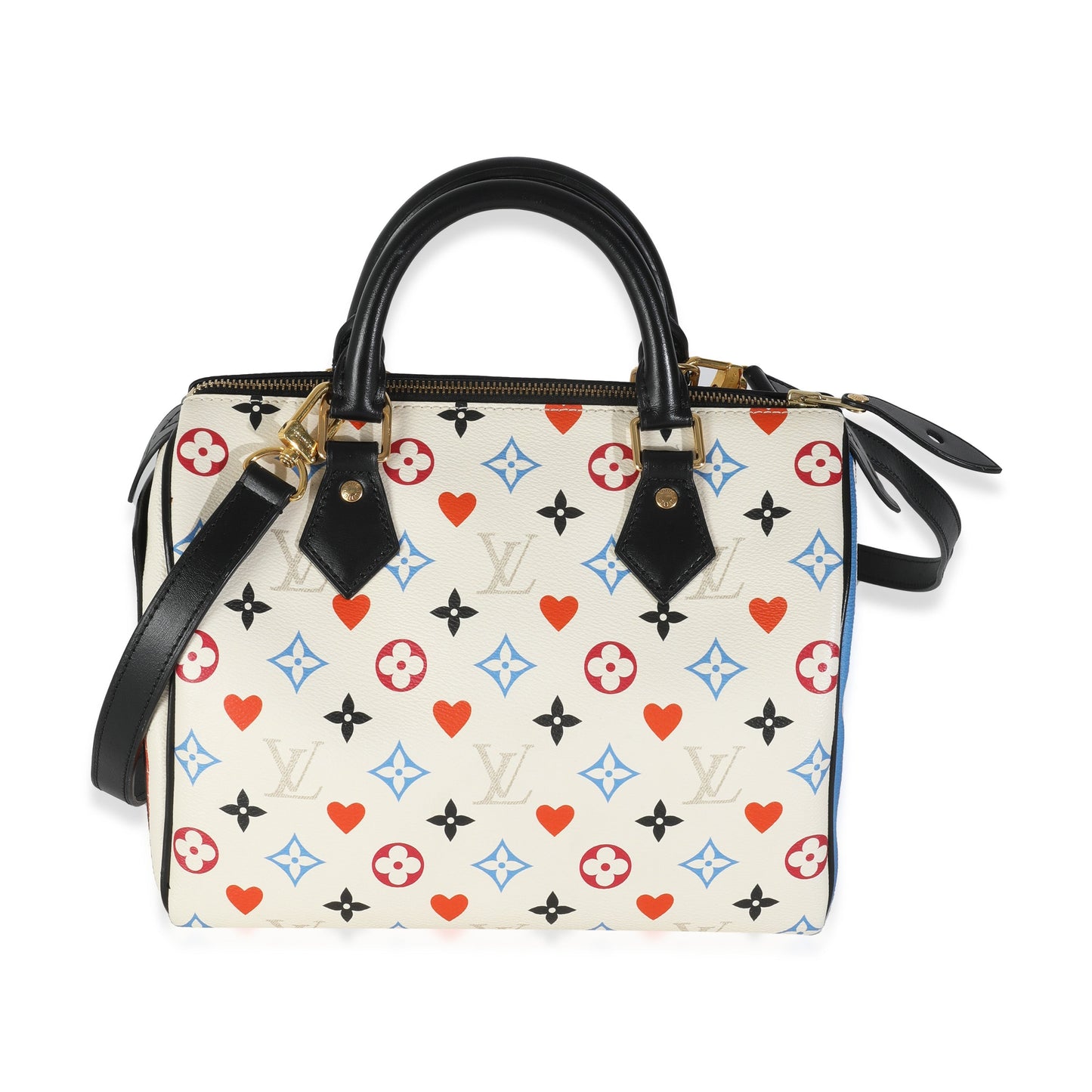 Louis Vuitton Game On Speedy Bandouliere 25 Canvas White Handbag
