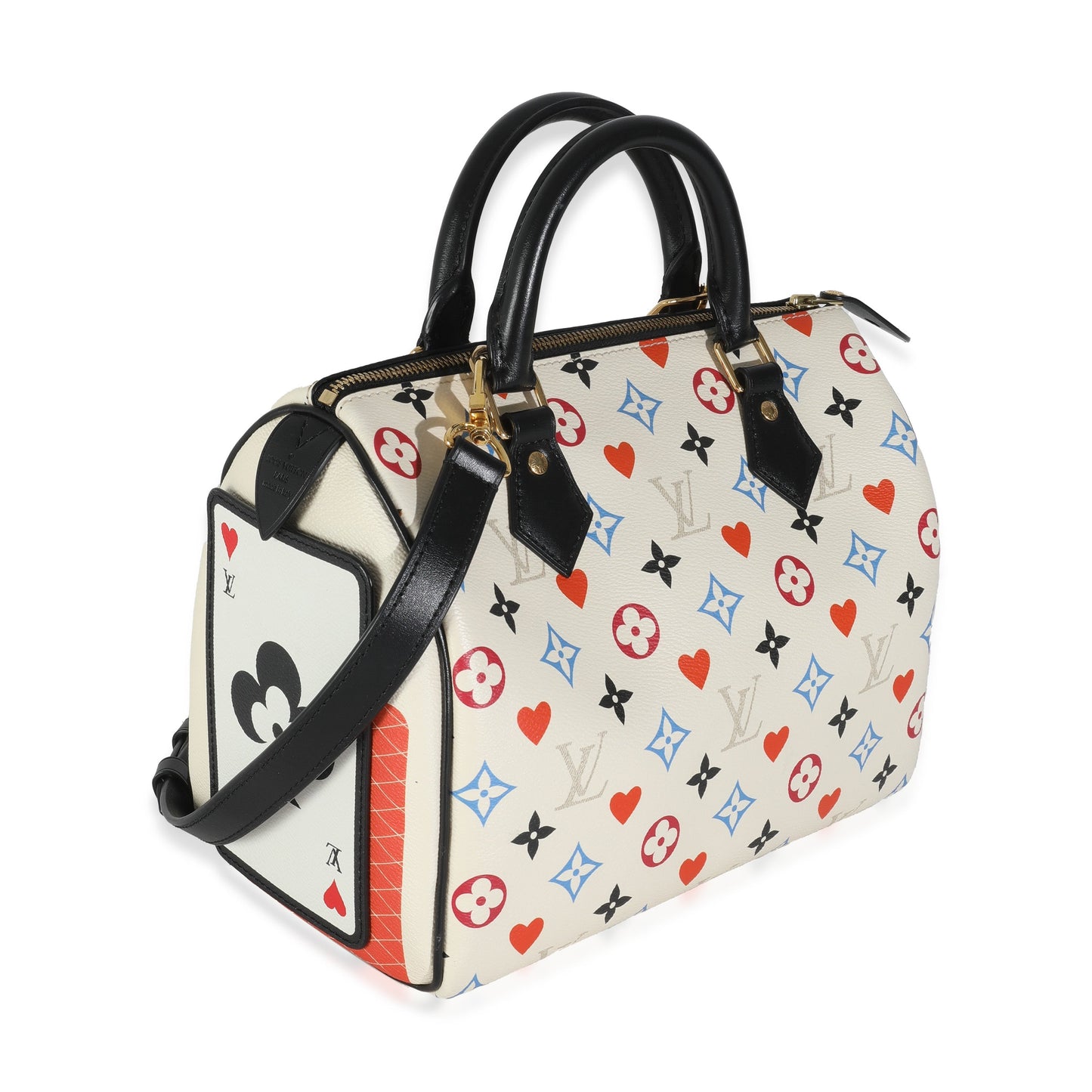 Louis Vuitton Game On Speedy Bandouliere 25 Canvas White Handbag