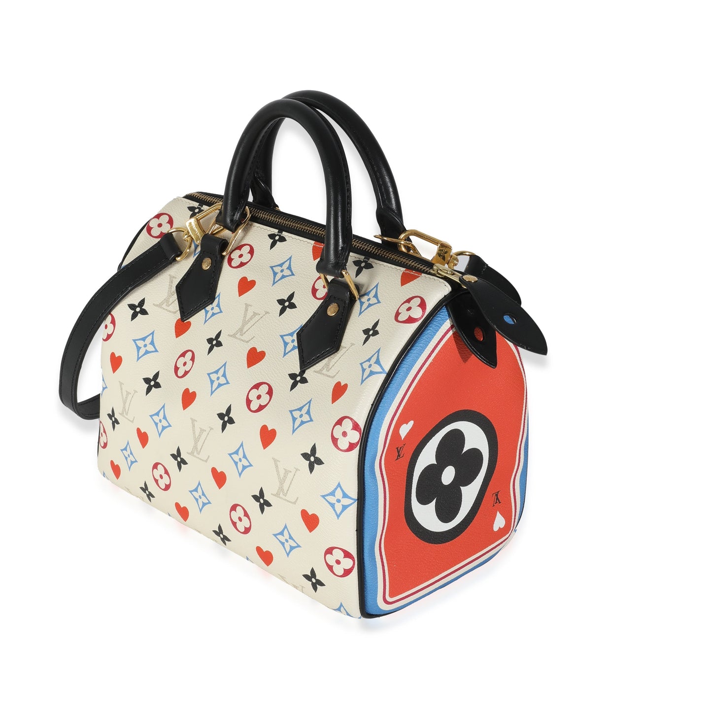 Louis Vuitton Game On Speedy Bandouliere 25 Canvas White Handbag