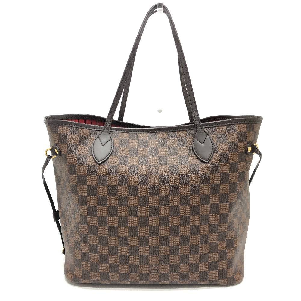 Louis Vuitton Ｎ41358 Damier Neverfull MM Canvas Brown Tote Bag