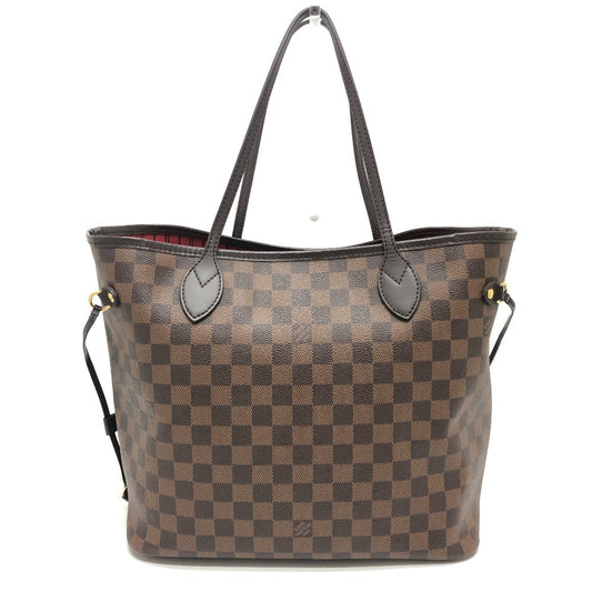 Louis Vuitton Ｎ41358 Damier Neverfull MM Canvas Brown Tote Bag