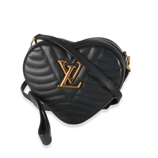 Louis Vuitton New Wave Heart Calfskin Black Handbag