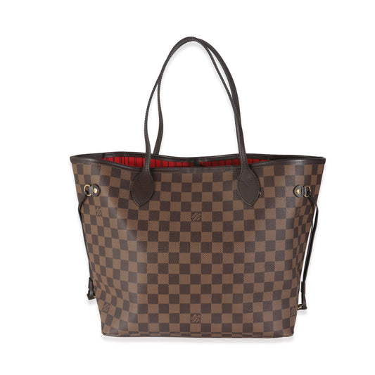Louis Vuitton Damier Ebene Neverfull MM Canvas Tote Bag Neverfull Mm