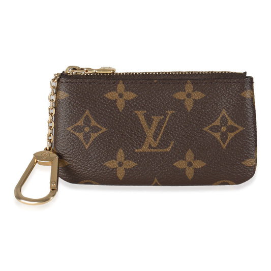 Louis Vuitton Key Pouch Monogram Canvas Handbag