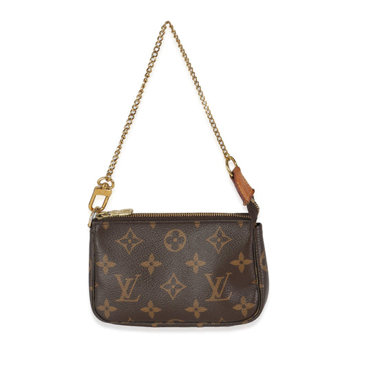 Louis Vuitton Pochette Accessoires Monogram Canvas Mini Clutch Bag