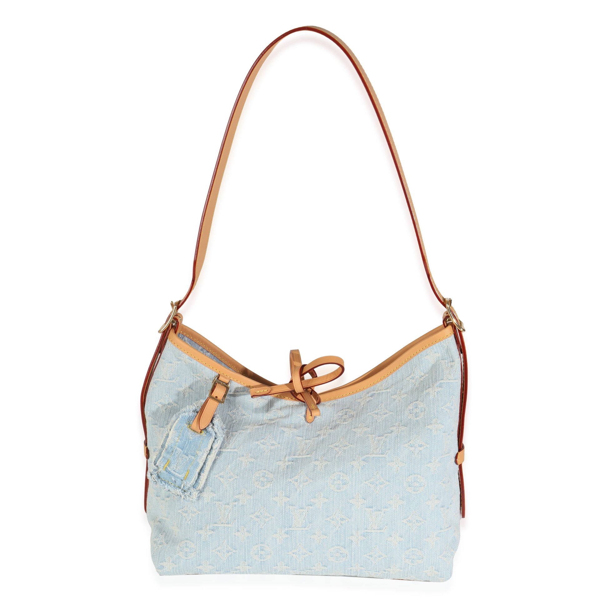 Louis Vuitton Sky Carryall PM Monogram Denim Blue Handbag