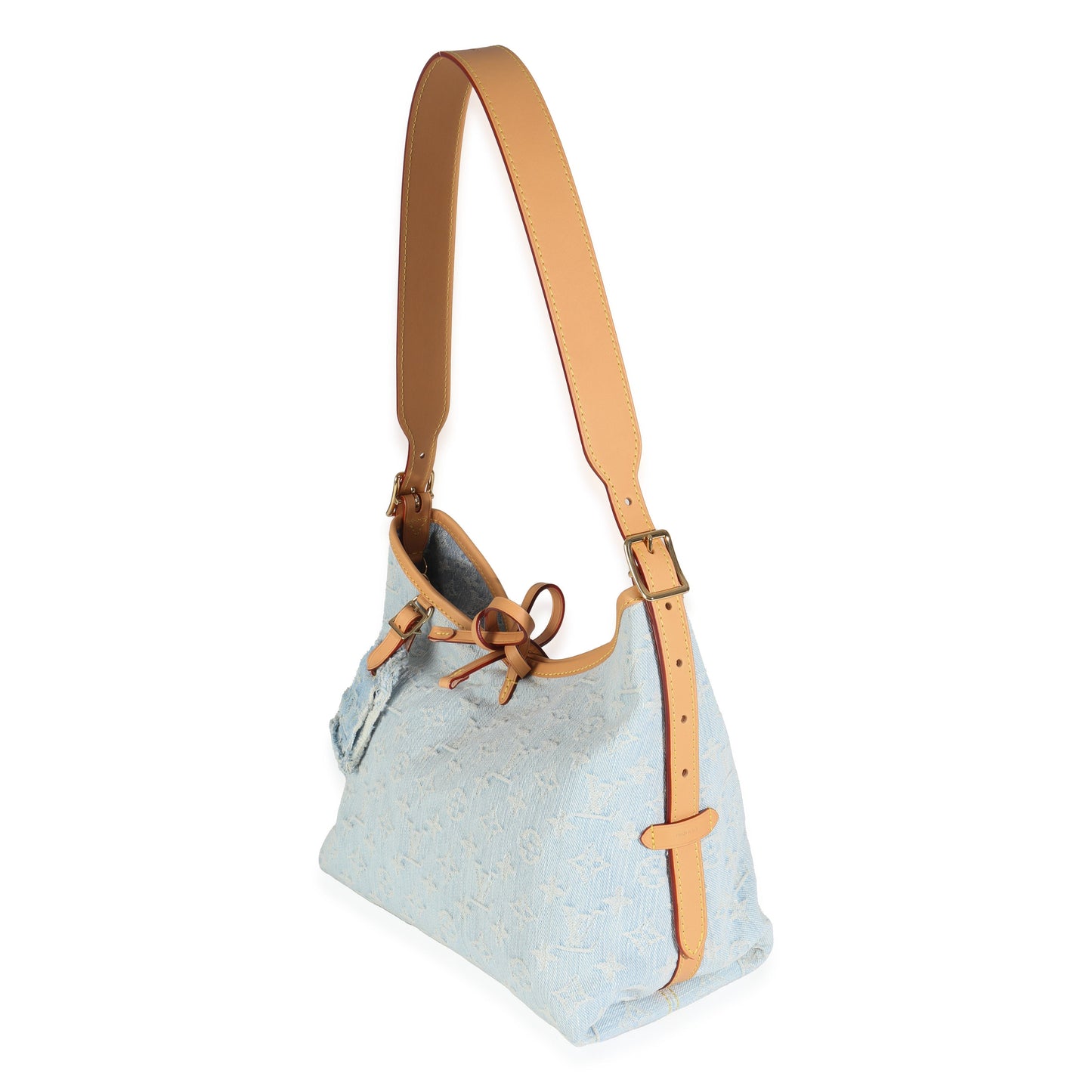 Louis Vuitton Sky Carryall PM Monogram Denim Blue Handbag