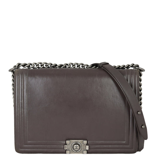 Chanel Boy 15 Series Handbag Black Brown