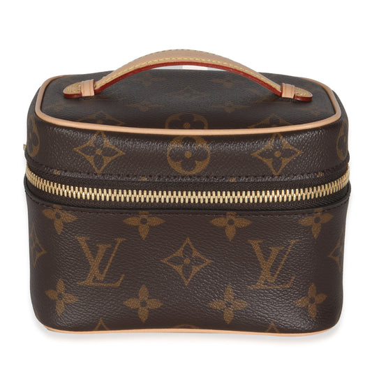 Louis Vuitton Nano Nice Monogram Canvas Handbag