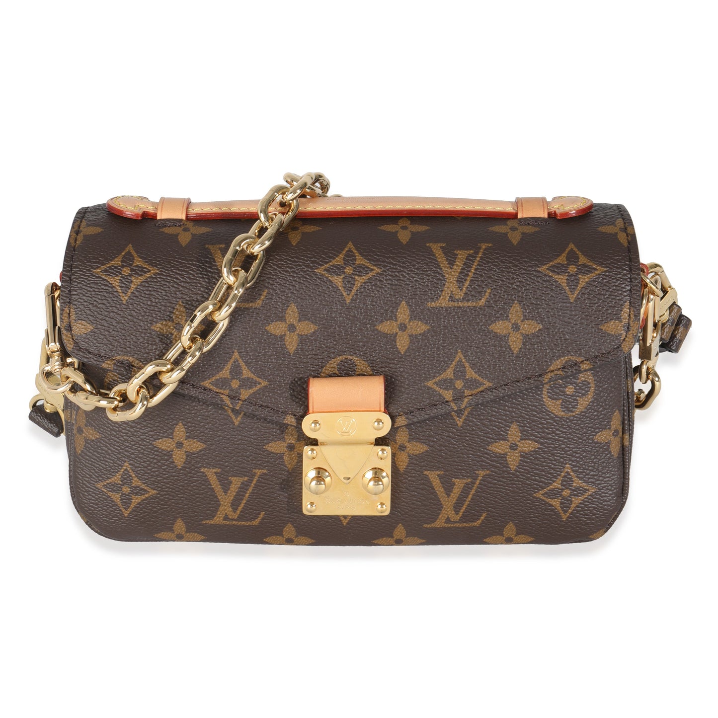Louis Vuitton East West Pochette Metis Monogram Canvas Clutch Bag