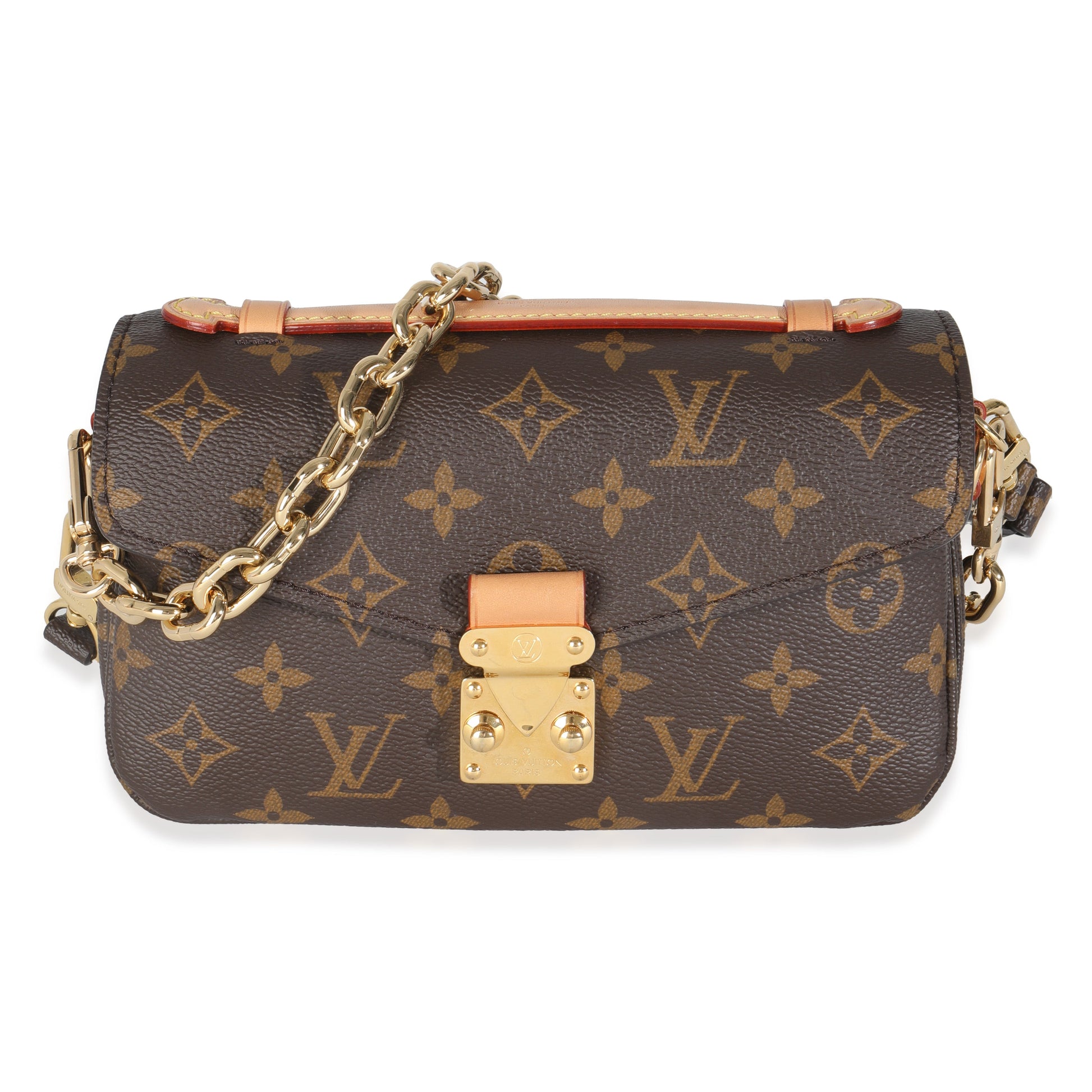 Louis Vuitton East West Pochette Metis Monogram Canvas Clutch Bag