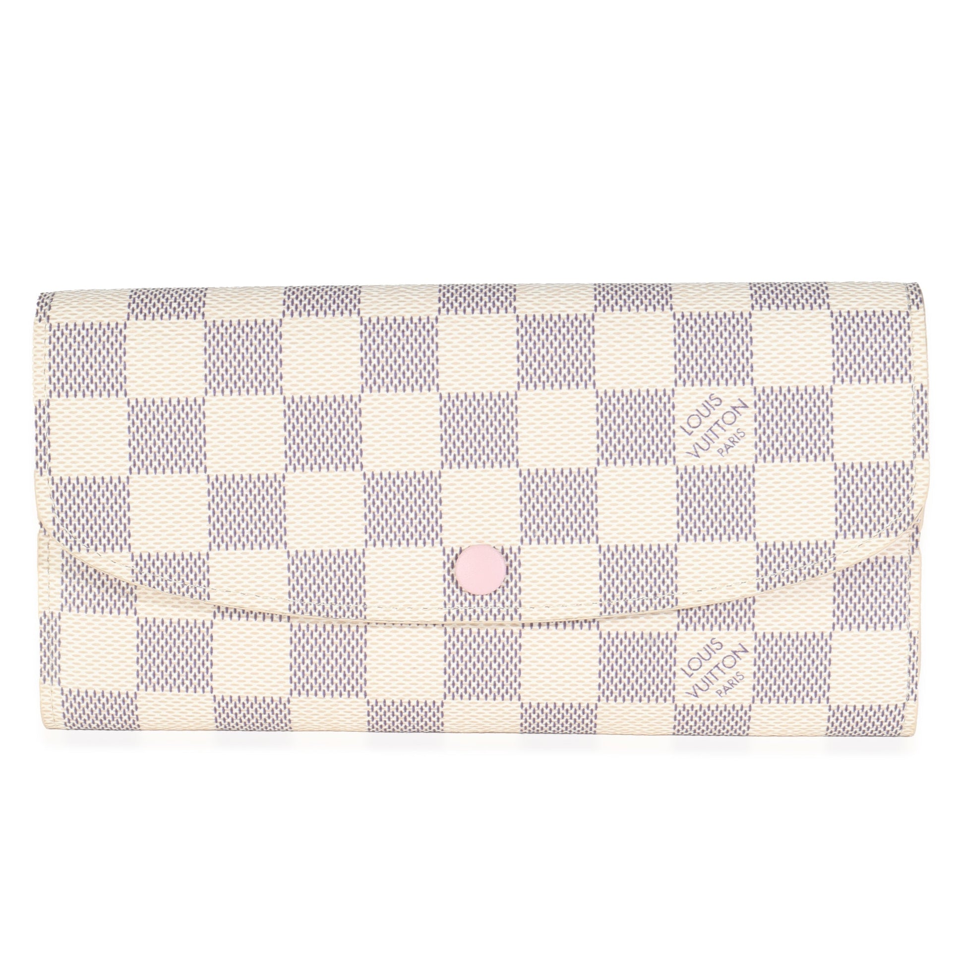 Louis Vuitton Damier Azur Emilie Canvas Wallet Case