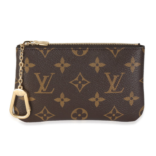 Louis Vuitton Key Pouch S Monogram Canvas Handbag