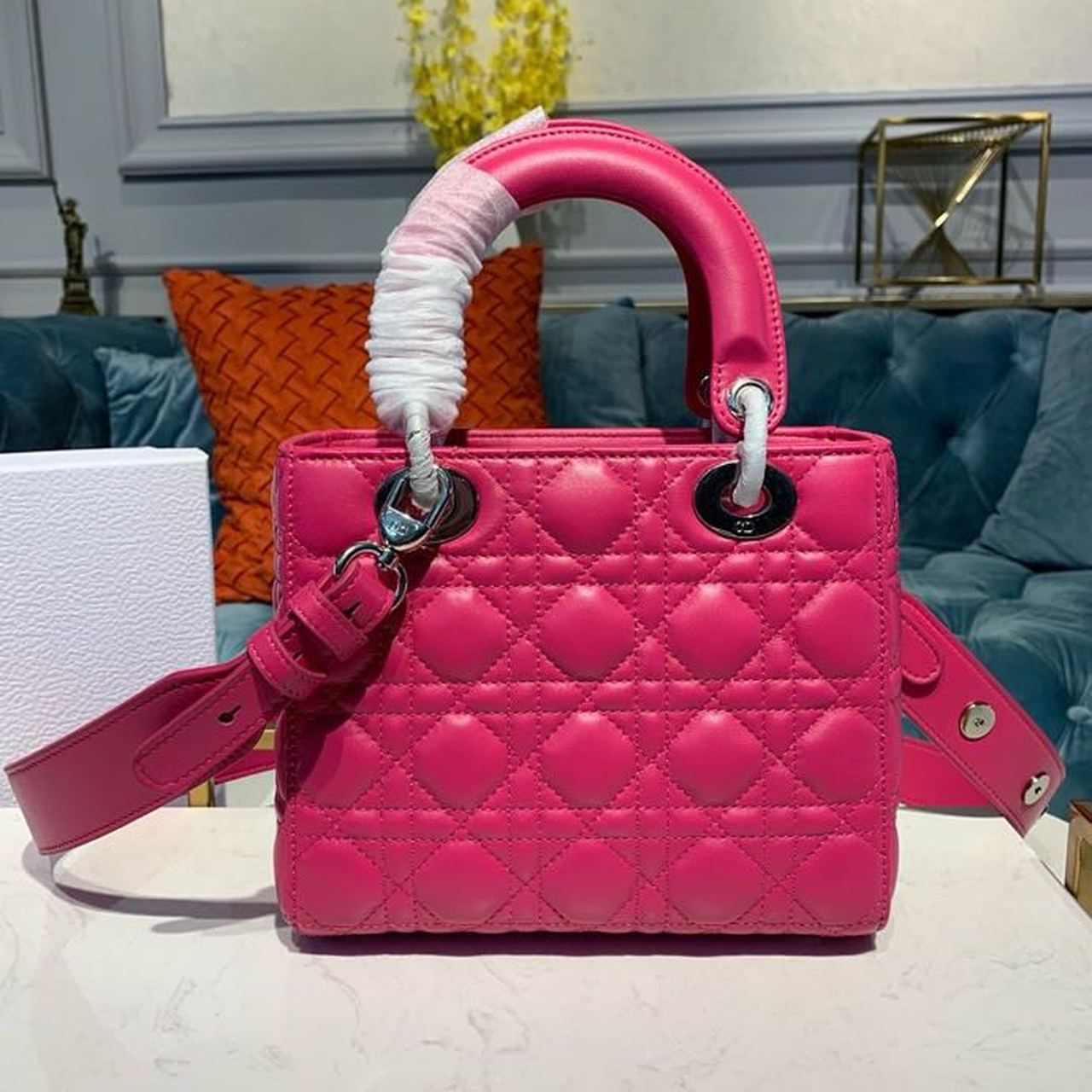 MeTop Qualityum Lady SiTop Qualityer Pink Handbag