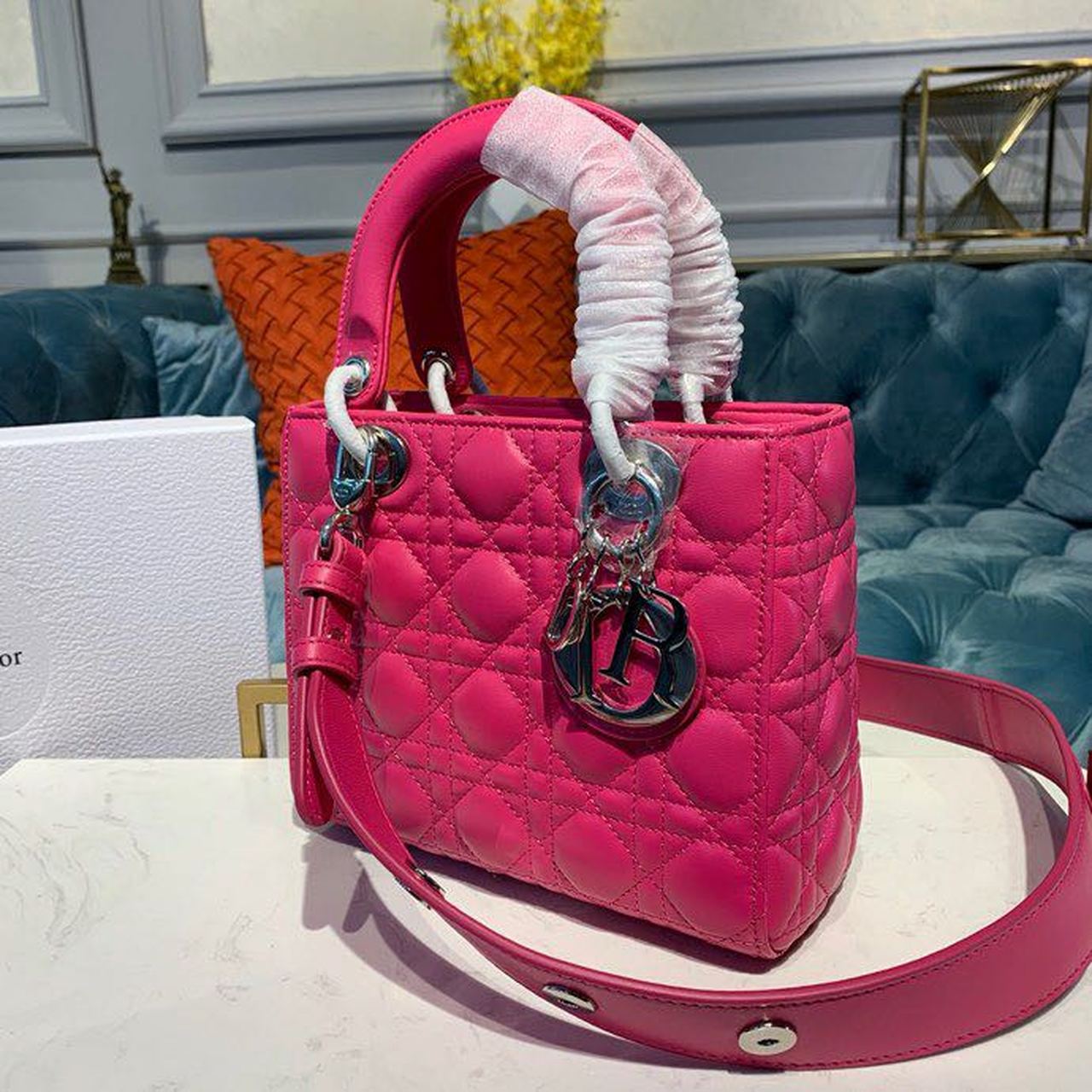 MeTop Qualityum Lady SiTop Qualityer Pink Handbag