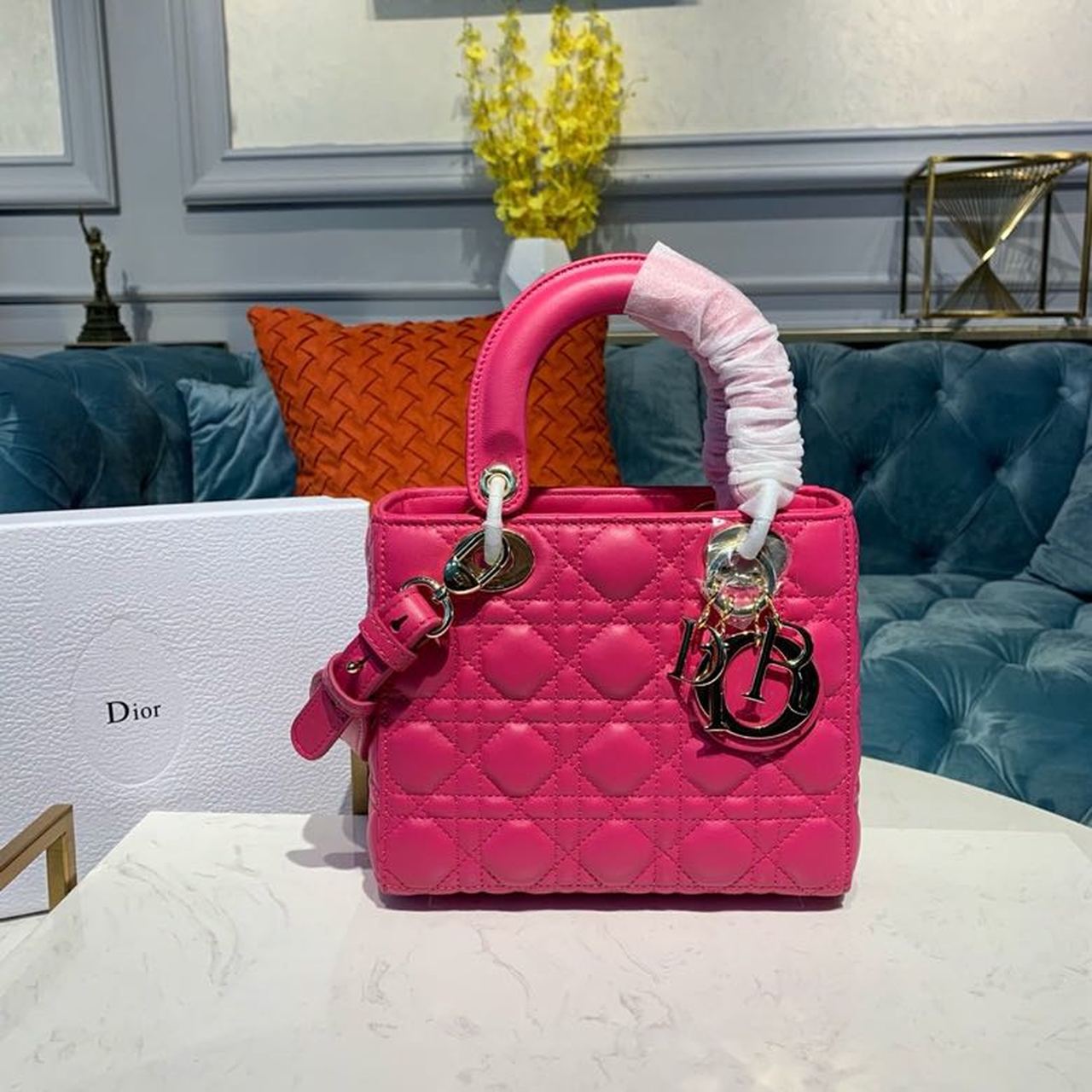 Lady Toned Hardware Cd Pink Gold Small Travel Bag
