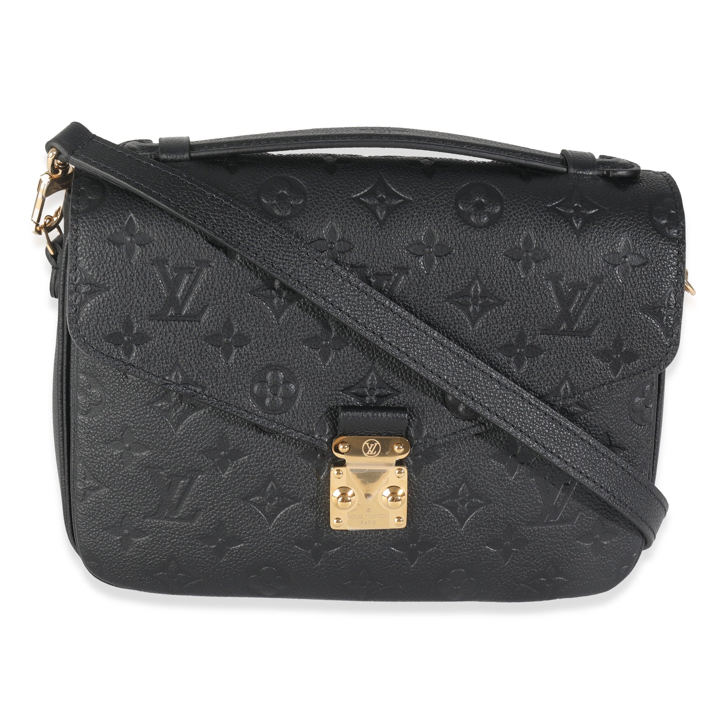 Louis Vuitton Empreinte Pochette Metis Monogram Black Clutch Bag