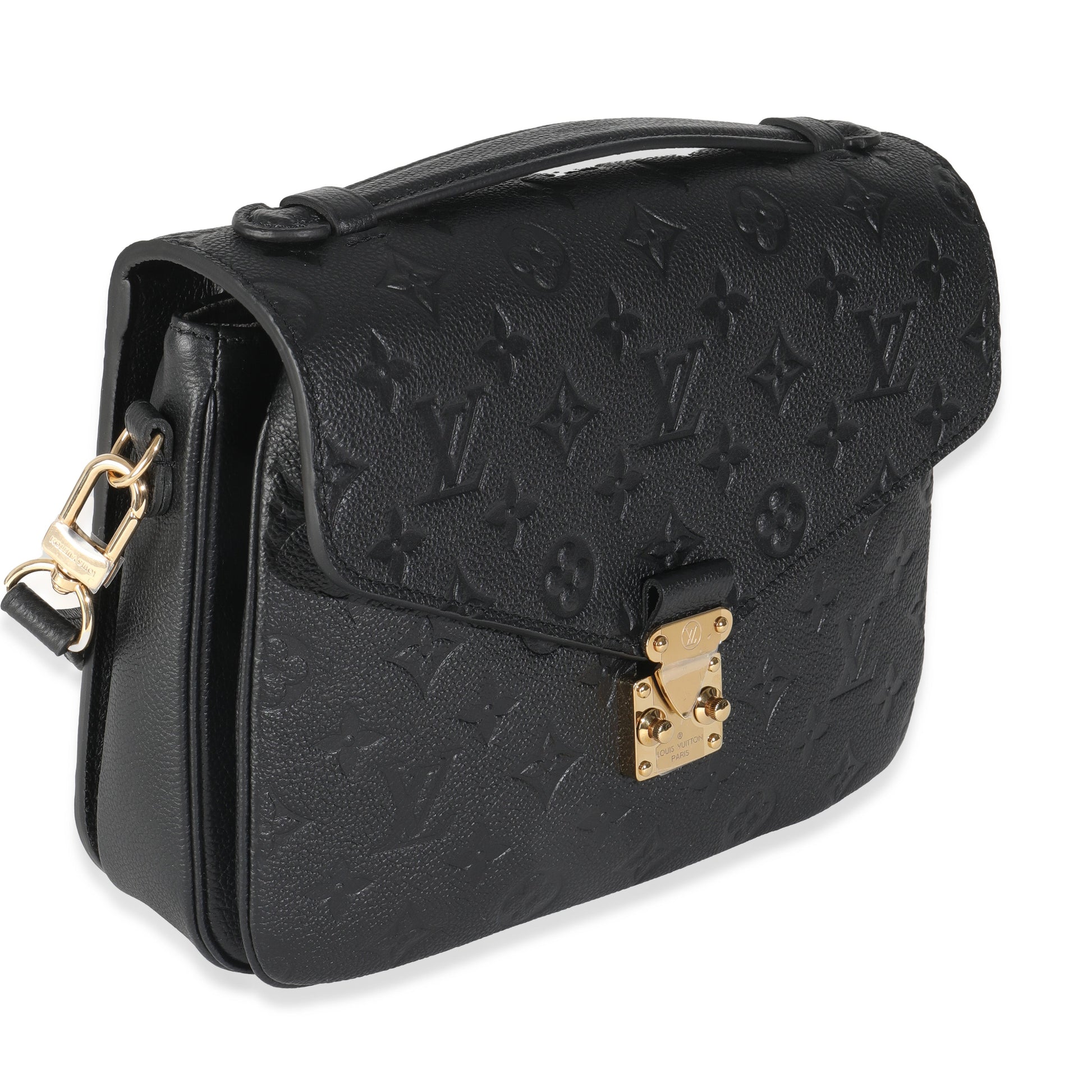 Louis Vuitton Empreinte Pochette Metis Monogram Black Clutch Bag