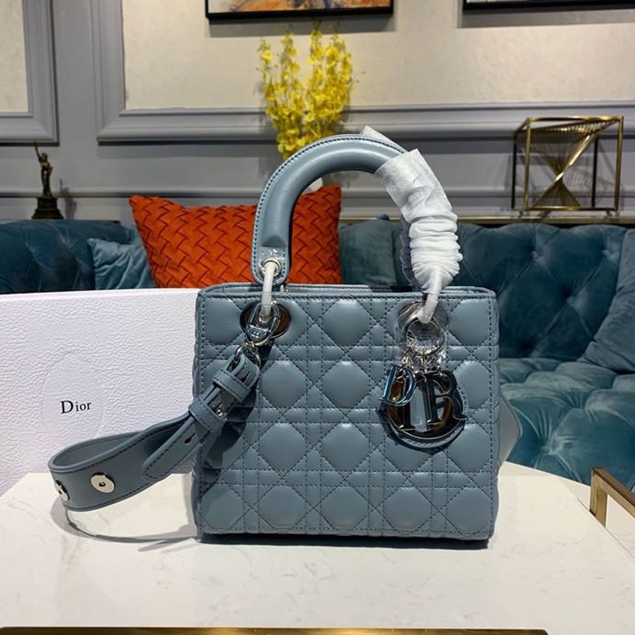Lady Hardware Cloud Cd Blue Silver Small Travel Bag