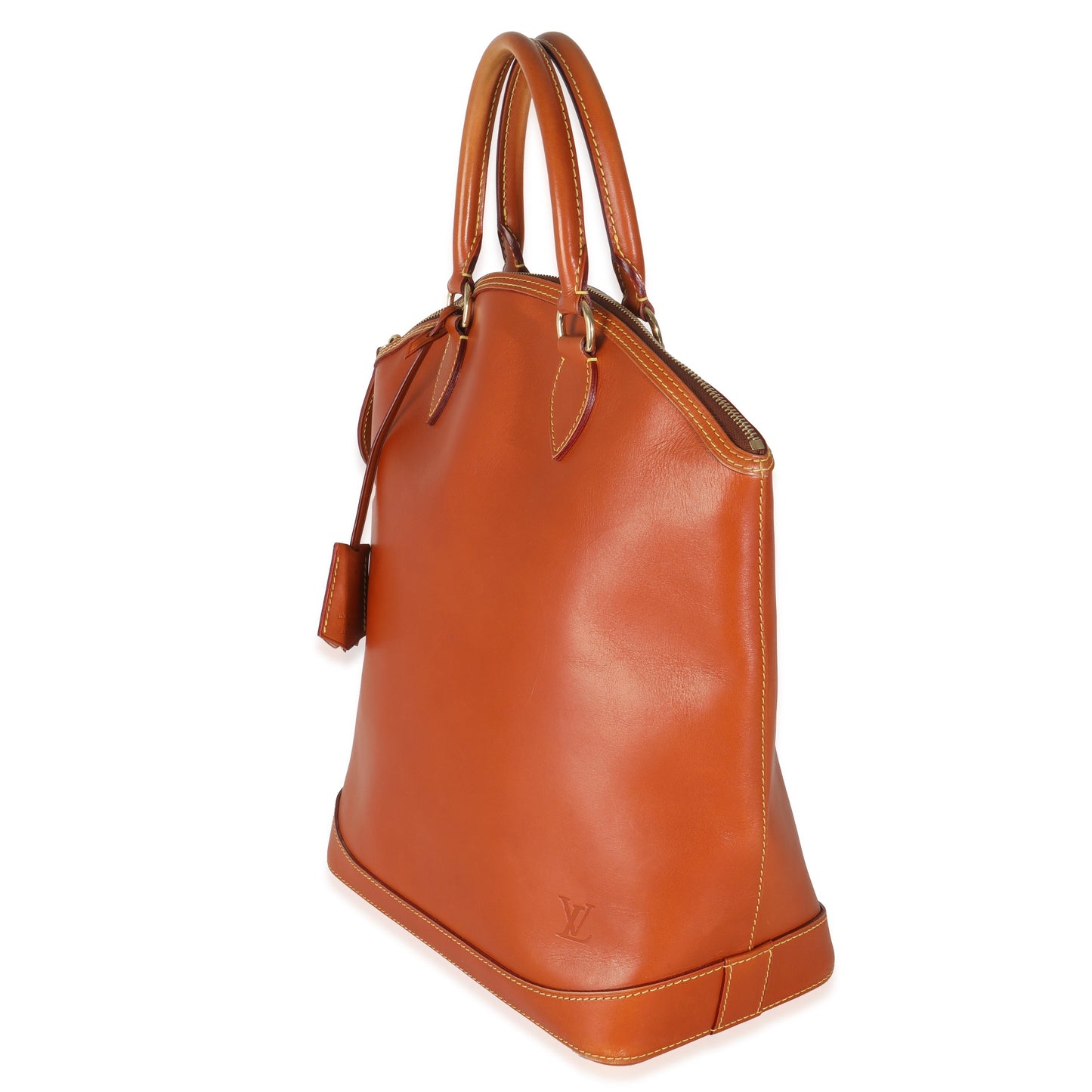 Louis Vuitton Caramel Nomade Vertical Lockit Calfskin Handbag