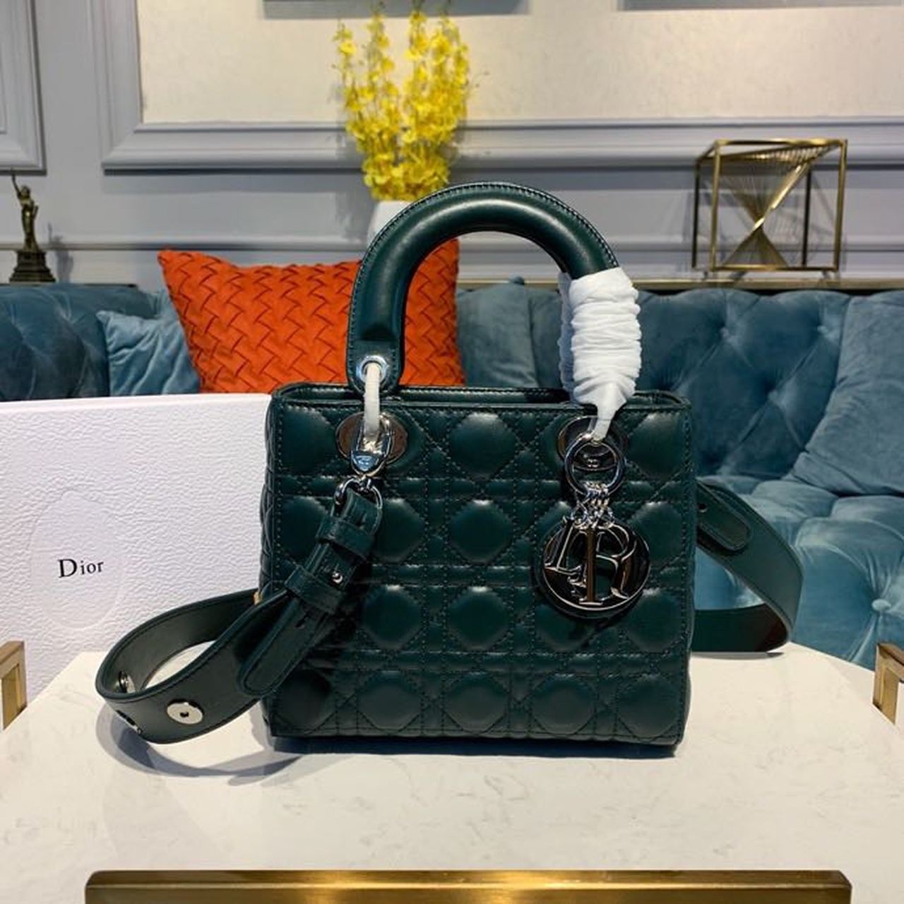 Lady Hardware Forest Cd Green Silver Small Travel Bag