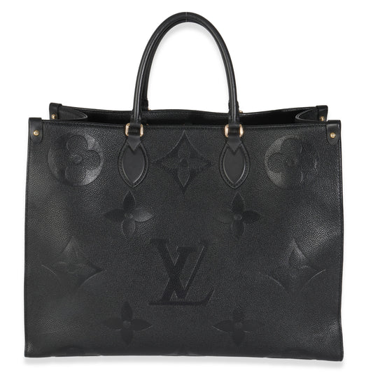 Louis Vuitton Empreinte Onthego GM Monogram Black Handbag 4