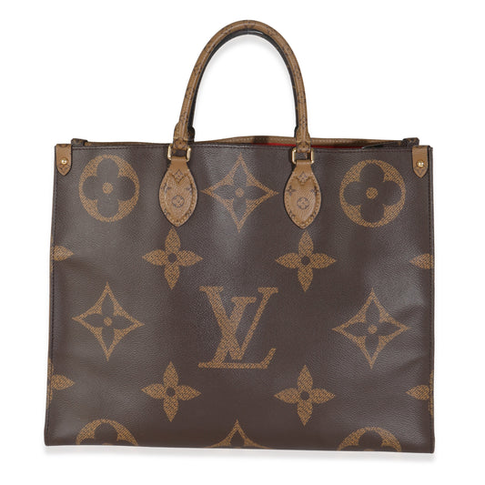 Louis Vuitton Reverse Onthego GM Monogram Canvas Handbag 3