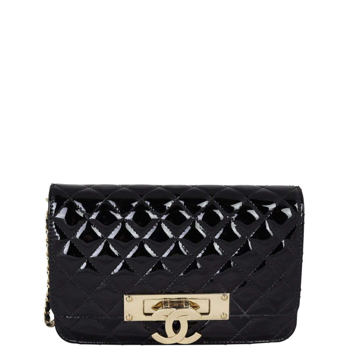 Chanel Golden Class Wallet on Handbag Black