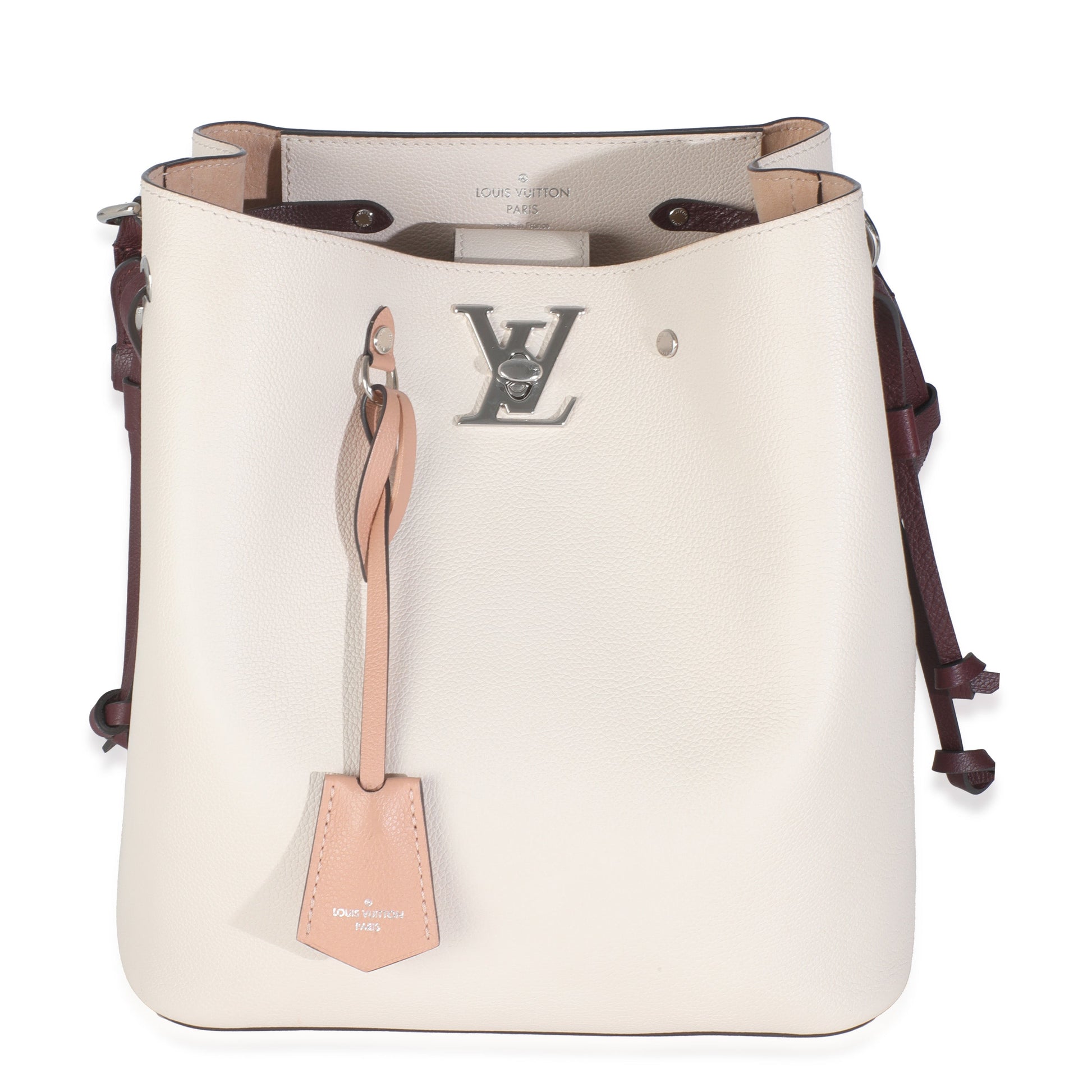 Louis Vuitton Soie Quartz Calla Lockme Calfskin Bucket Bag