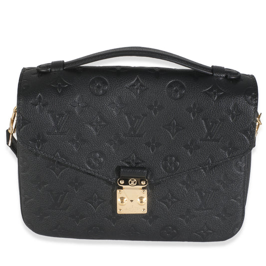 Louis Vuitton Empreinte Pochette Metis Monogram Black Clutch Bag Pochette Metis