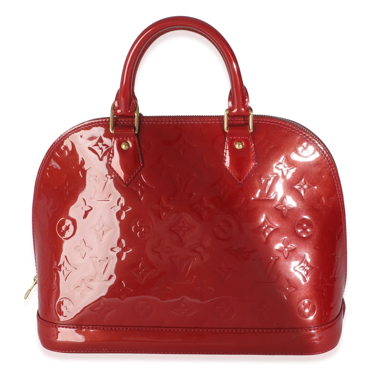Louis Vuitton Rose Indian Vernis Alma PM Monogram Handbag