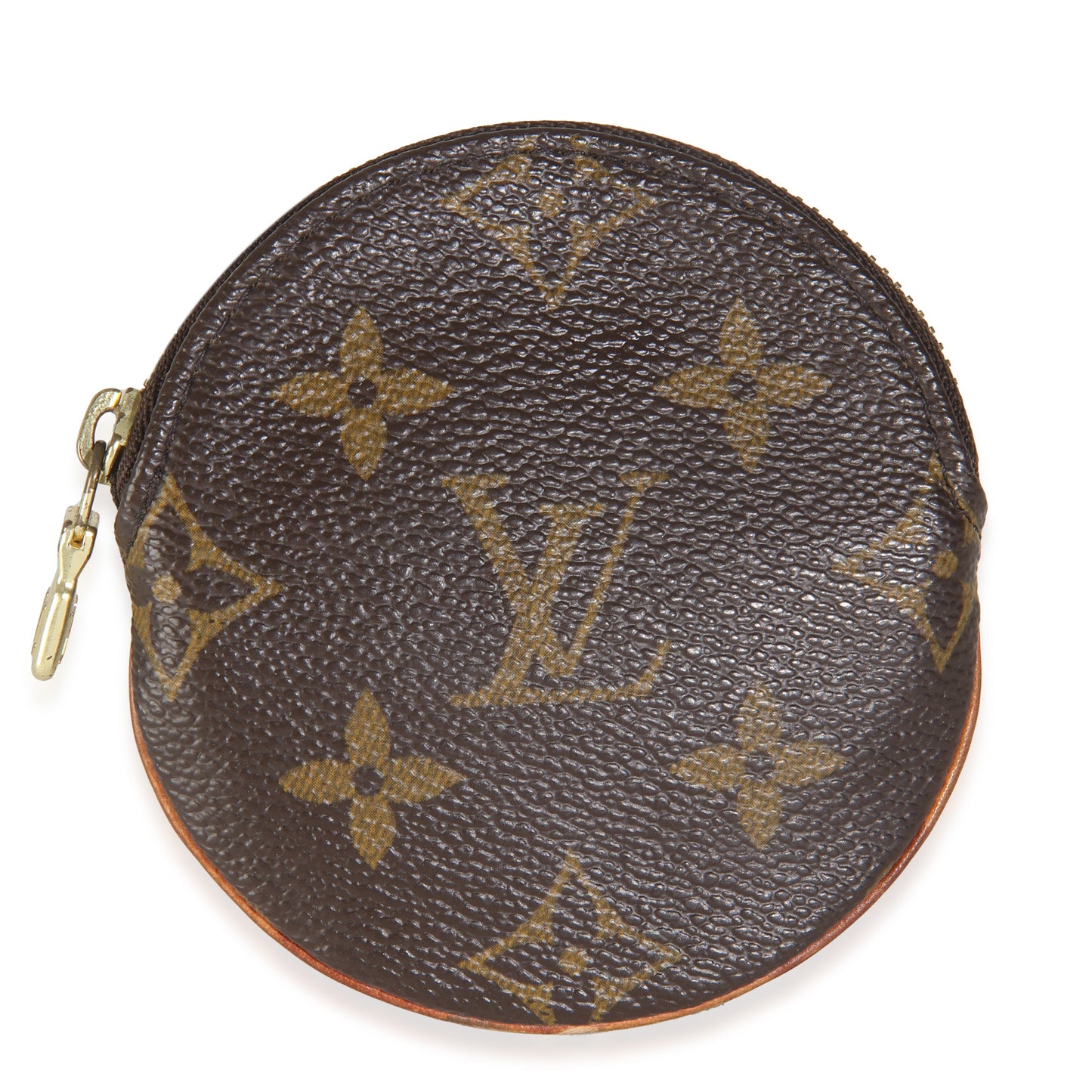 Louis Vuitton Round Coin Purse Monogram Canvas Wallet Case