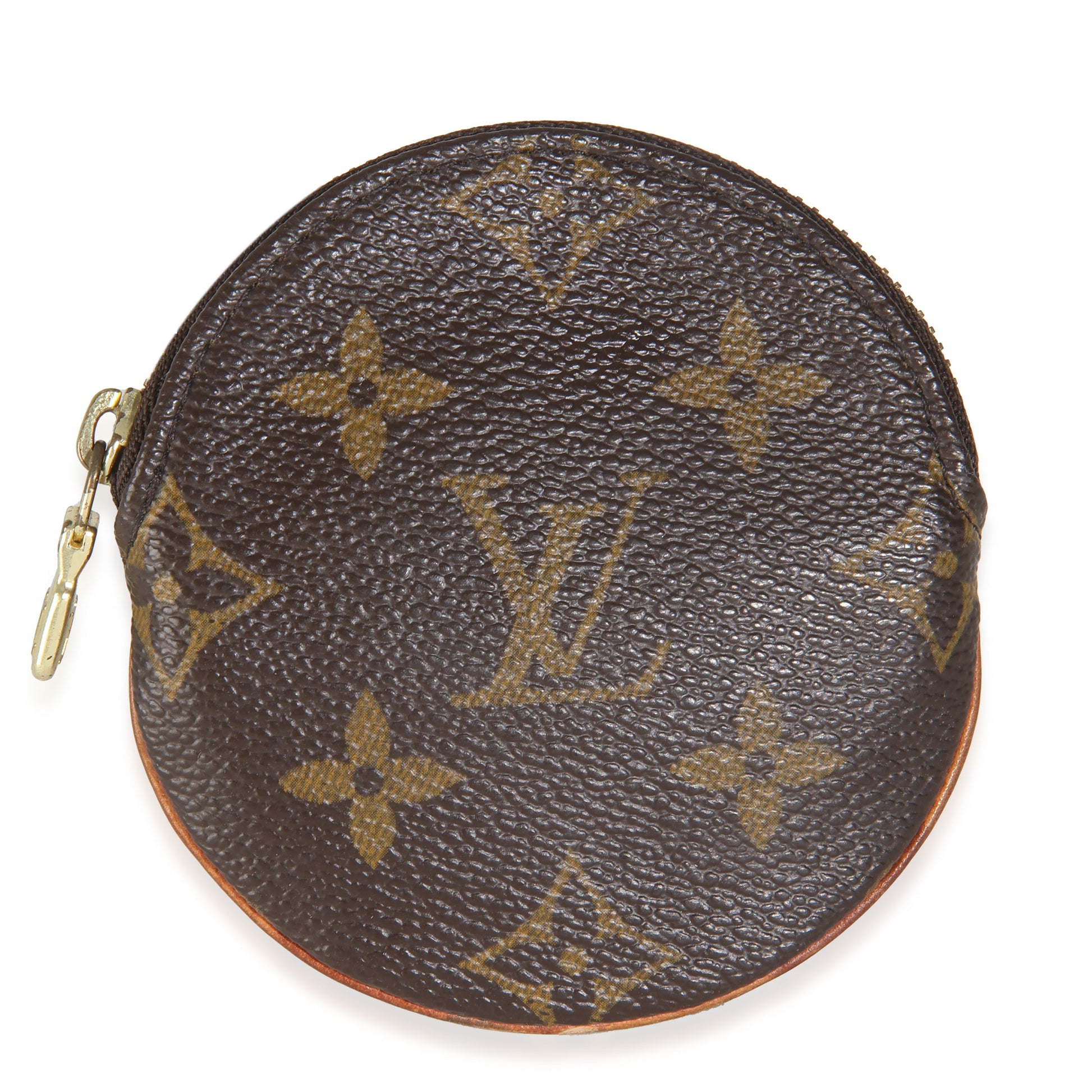 Louis Vuitton Round Coin Purse Monogram Canvas Wallet Case
