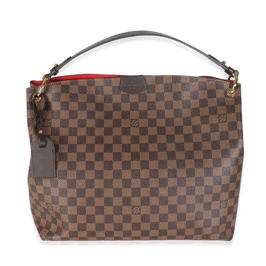Louis Vuitton Damier Ebene Graceful MM Canvas Handbag