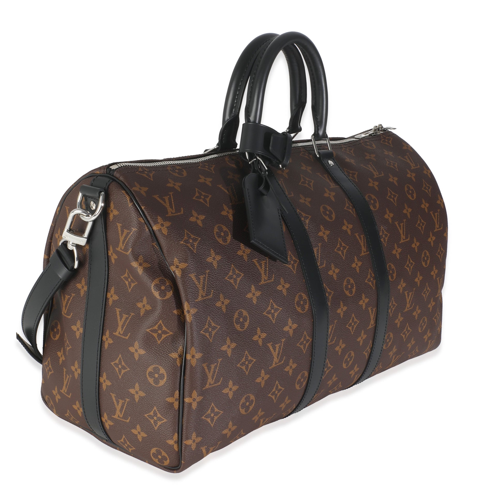 Louis Vuitton Maccassar Keepall Bandouliere 45 Monogram Canvas Handbag