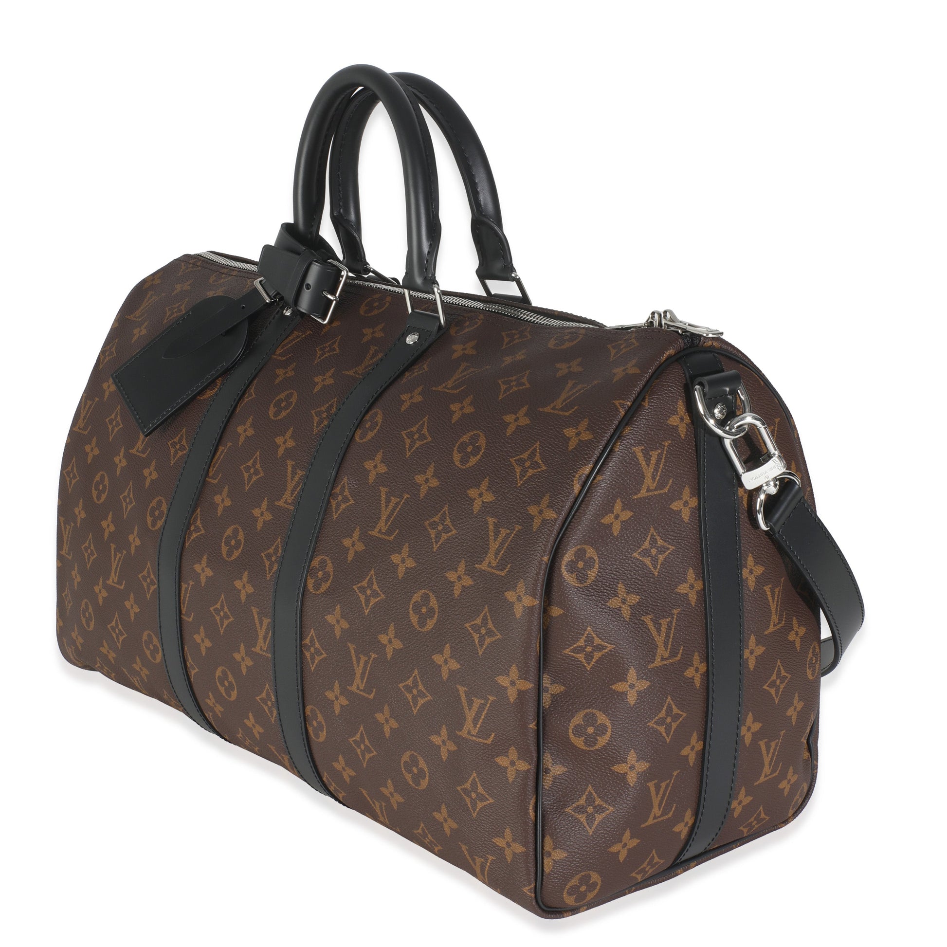 Louis Vuitton Maccassar Keepall Bandouliere 45 Monogram Canvas Handbag