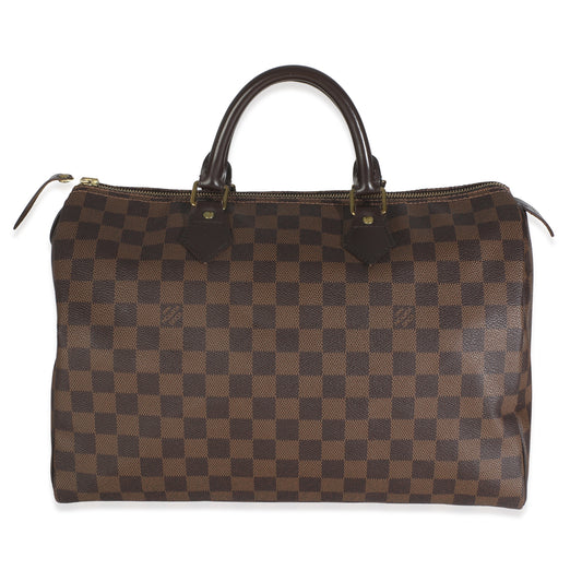 Louis Vuitton Damier Ebene Speedy 35 Canvas Handbag Speedy 35