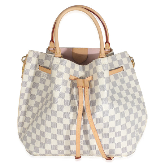 Louis Vuitton Damier Azur Girolata Canvas Handbag