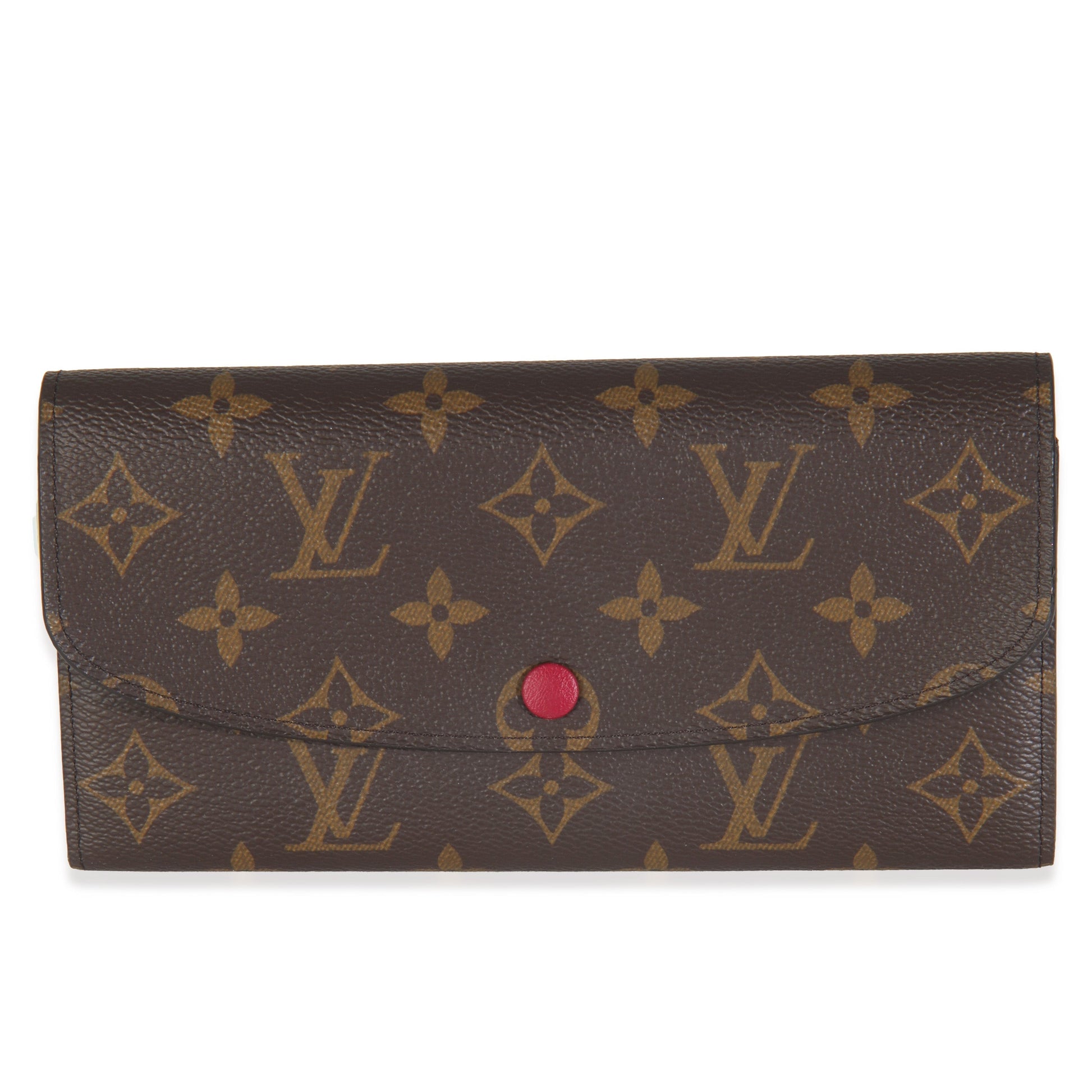 Louis Vuitton Fuchsia Emilie Monogram Canvas Wallet Case 3