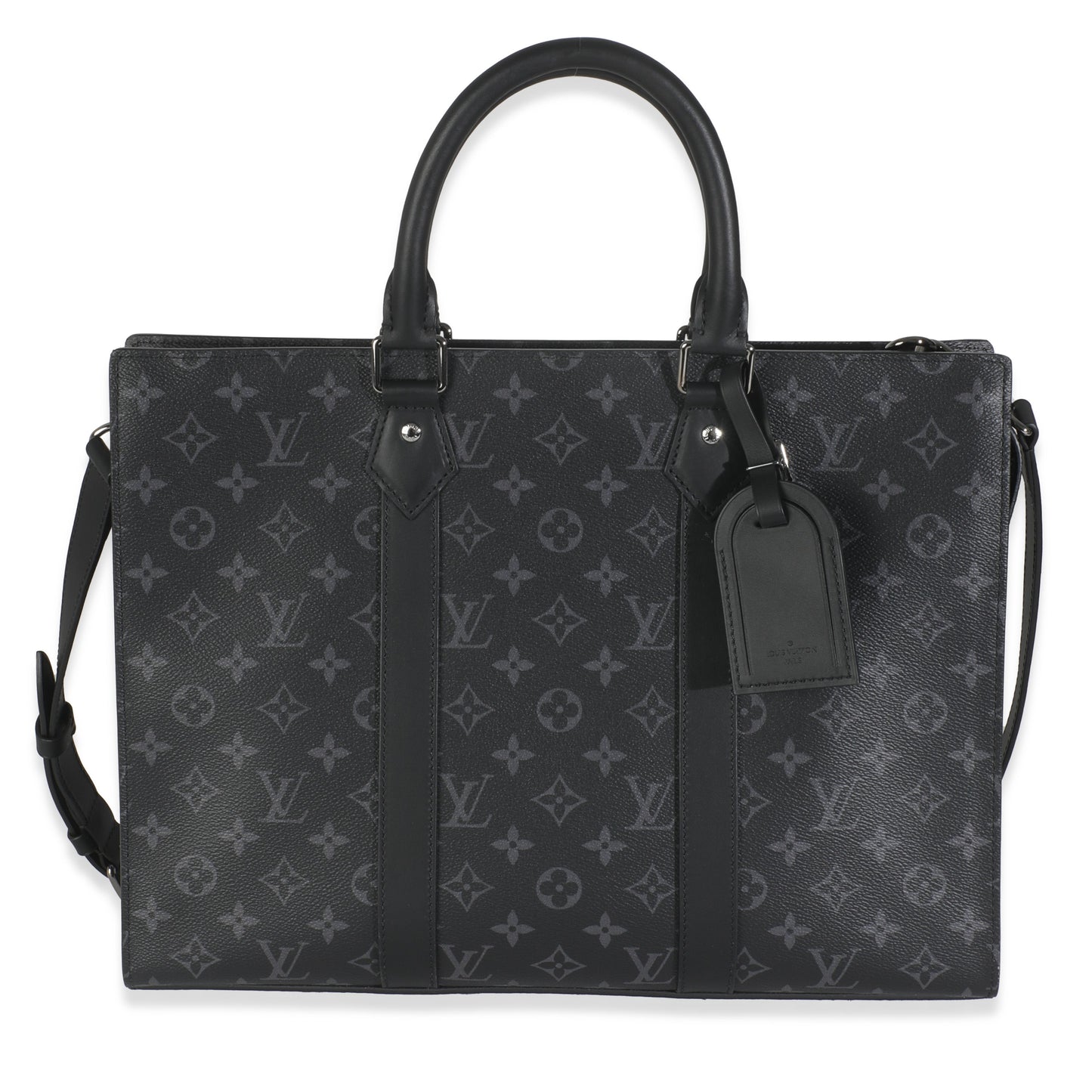 Louis Vuitton Eclipse Sac Plat Horizontal Zippe Monogram Canvas Handbag
