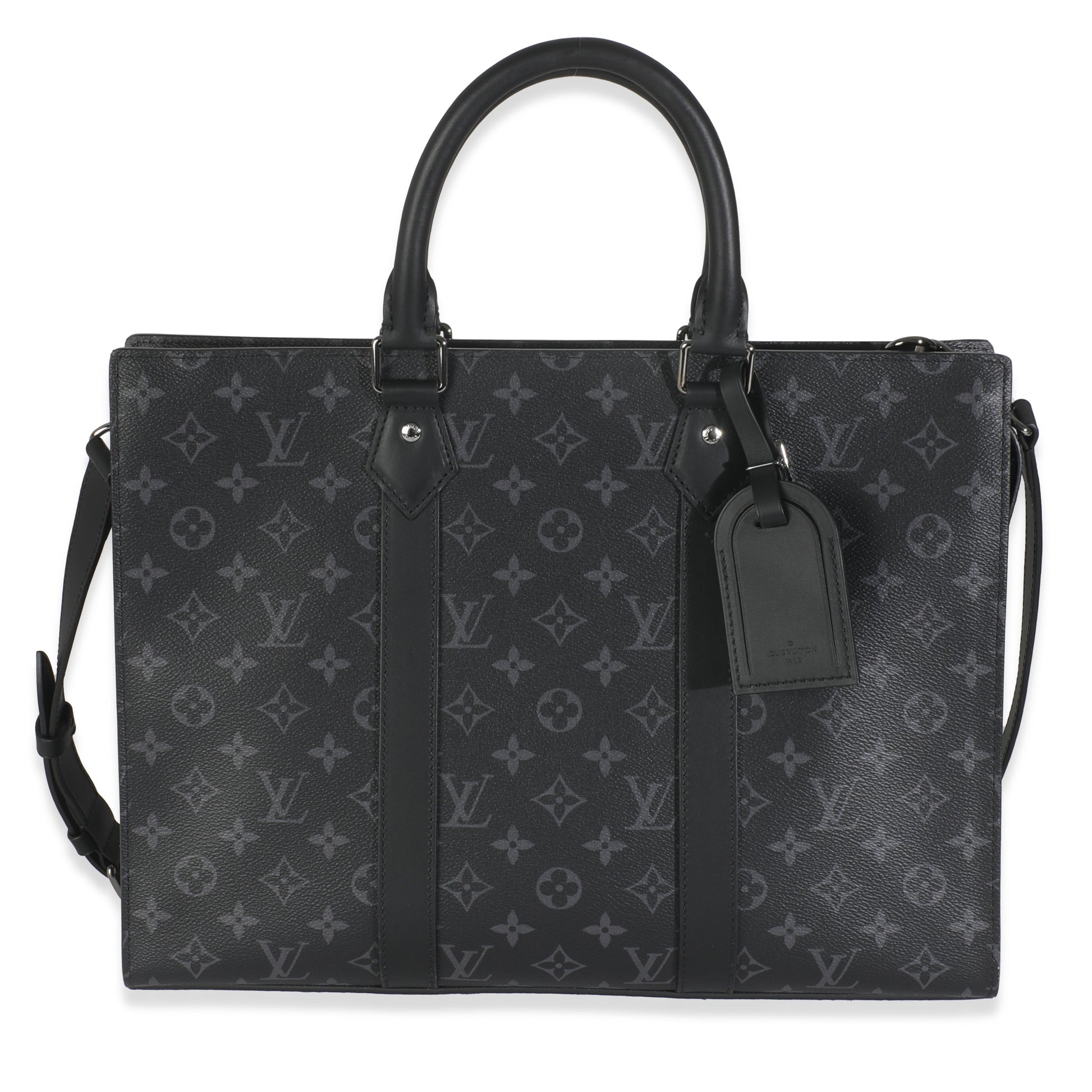 Louis Vuitton Eclipse Sac Plat Horizontal Zippe Monogram Canvas Handbag