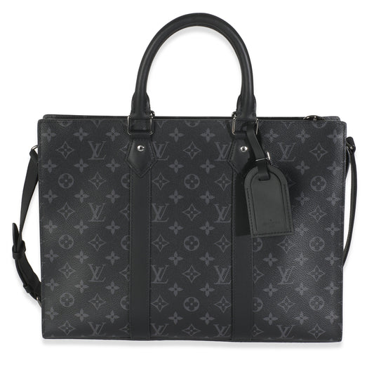 Louis Vuitton Eclipse Sac Plat Horizontal Zippe Monogram Canvas Handbag