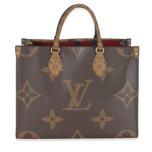 Louis Vuitton Reverse Onthego MM Monogram Canvas Handbag