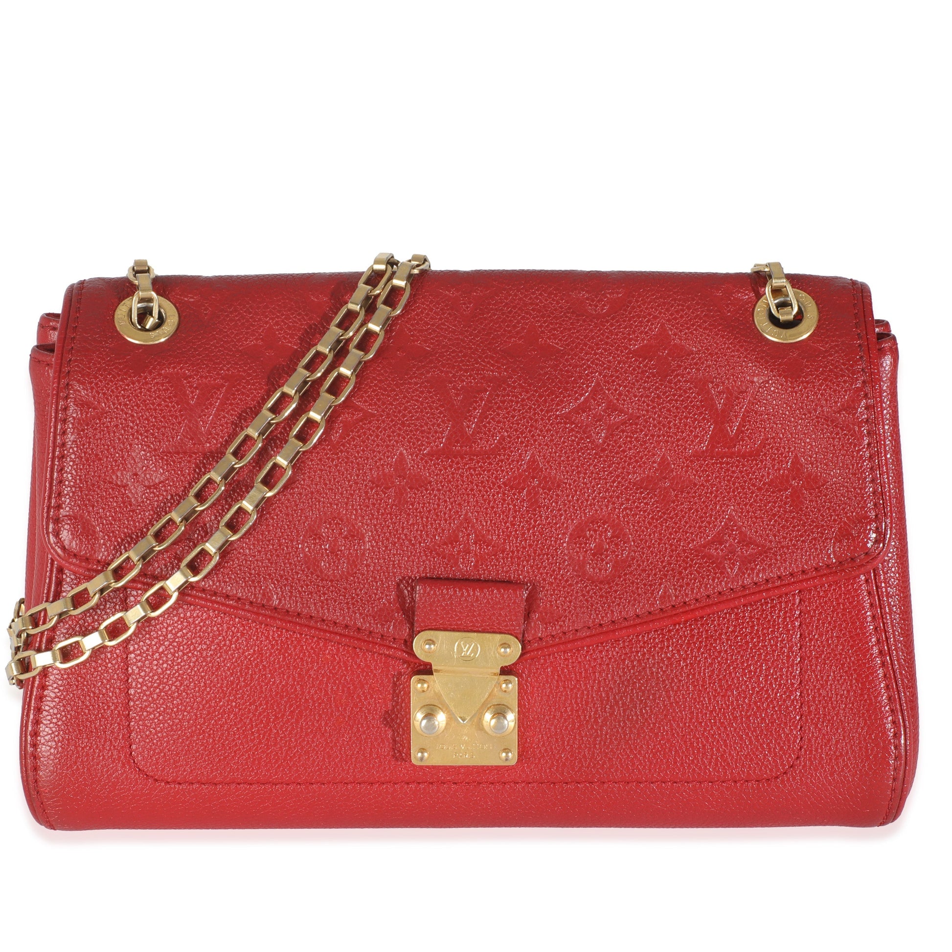 Louis Vuitton Cerise Empreinte Saint Germain PM Monogram Handbag
