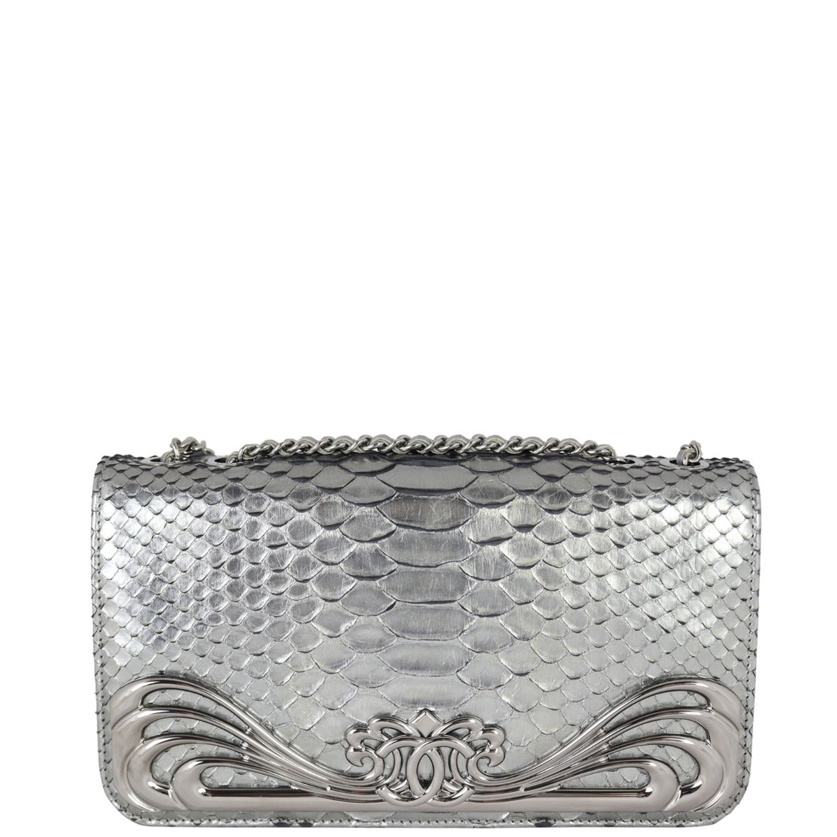 Chanel Python Clutch on Chain Clutch Bag