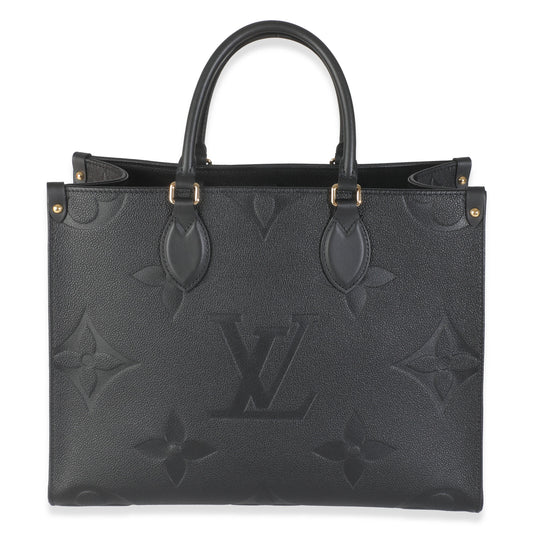 Louis Vuitton Empreinte Onthego MM Monogram Black Handbag